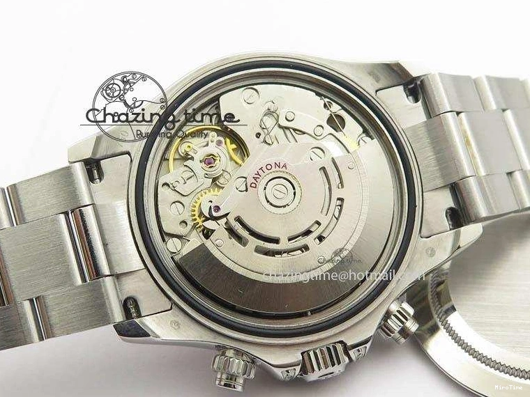 MIROTIME 0122 Minimalist Pilot Chrono 3777 43mm ZF 1:1 Best Edition Black Dial On SS Bracelet A 7364